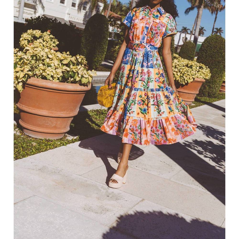 NEW ALDEN ADAIR rachel dress in floral sketch - Picture 6 of 6
